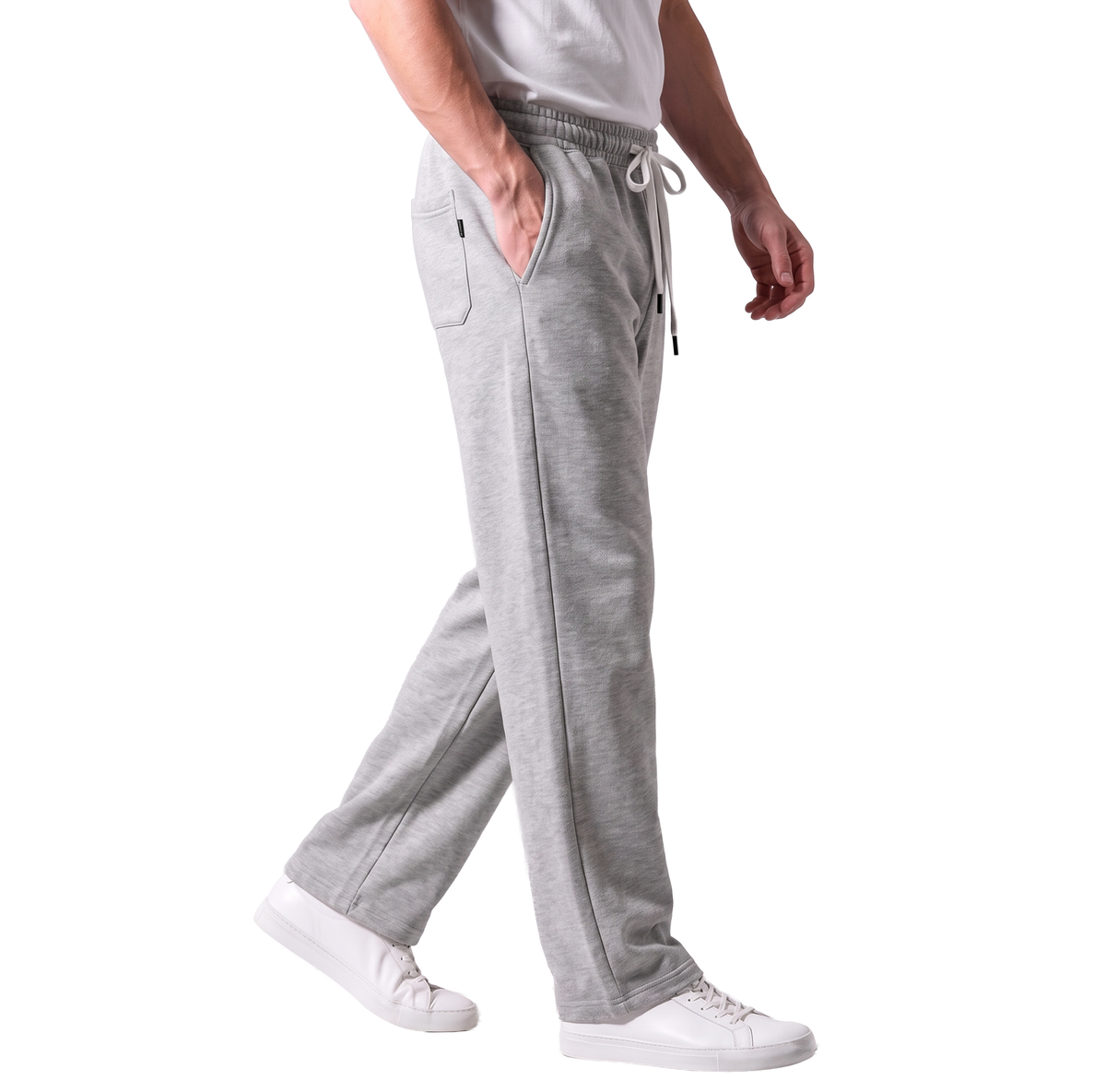 Clover ribbed interlock joggers with a utility pocket