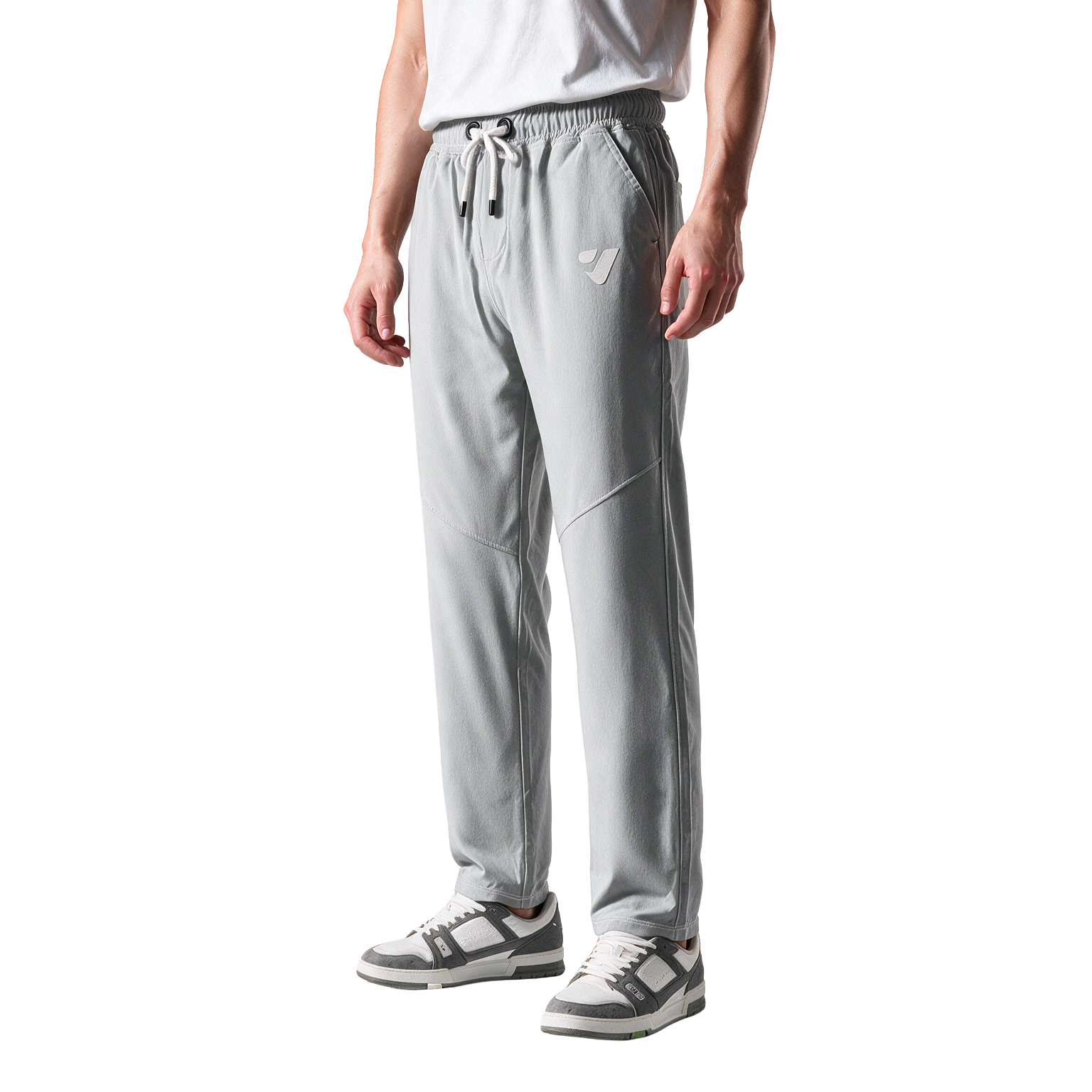 Clover Soft joggers featuring a rubber print and a cut-and-sew design