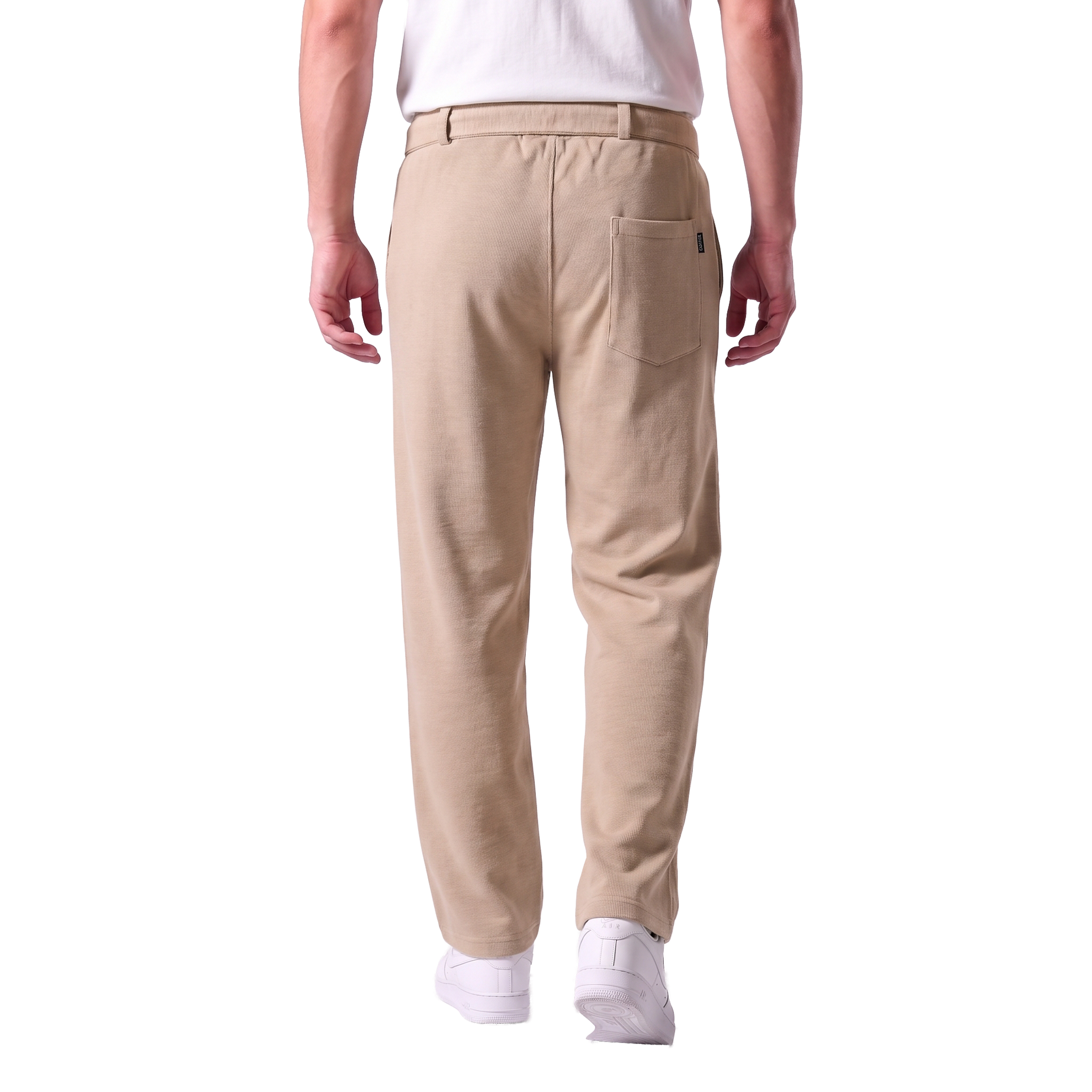 Clover ribbed interlock  joggers with waistband