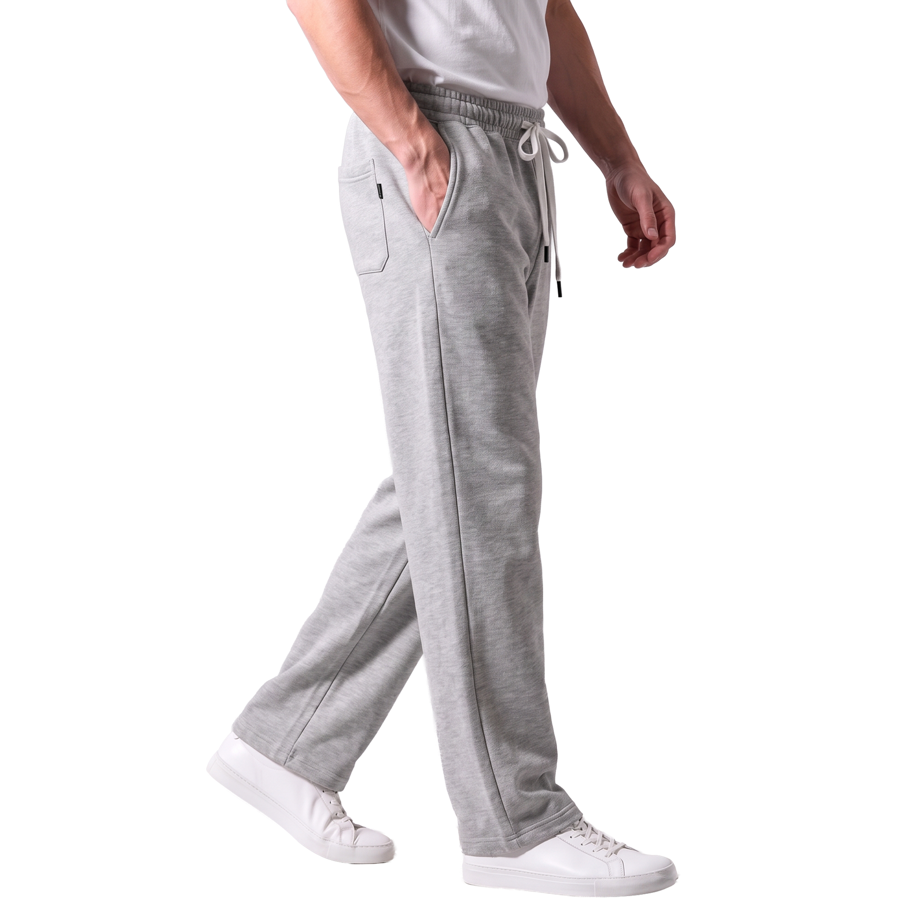 Clover ribbed interlock joggers with a utility pocket