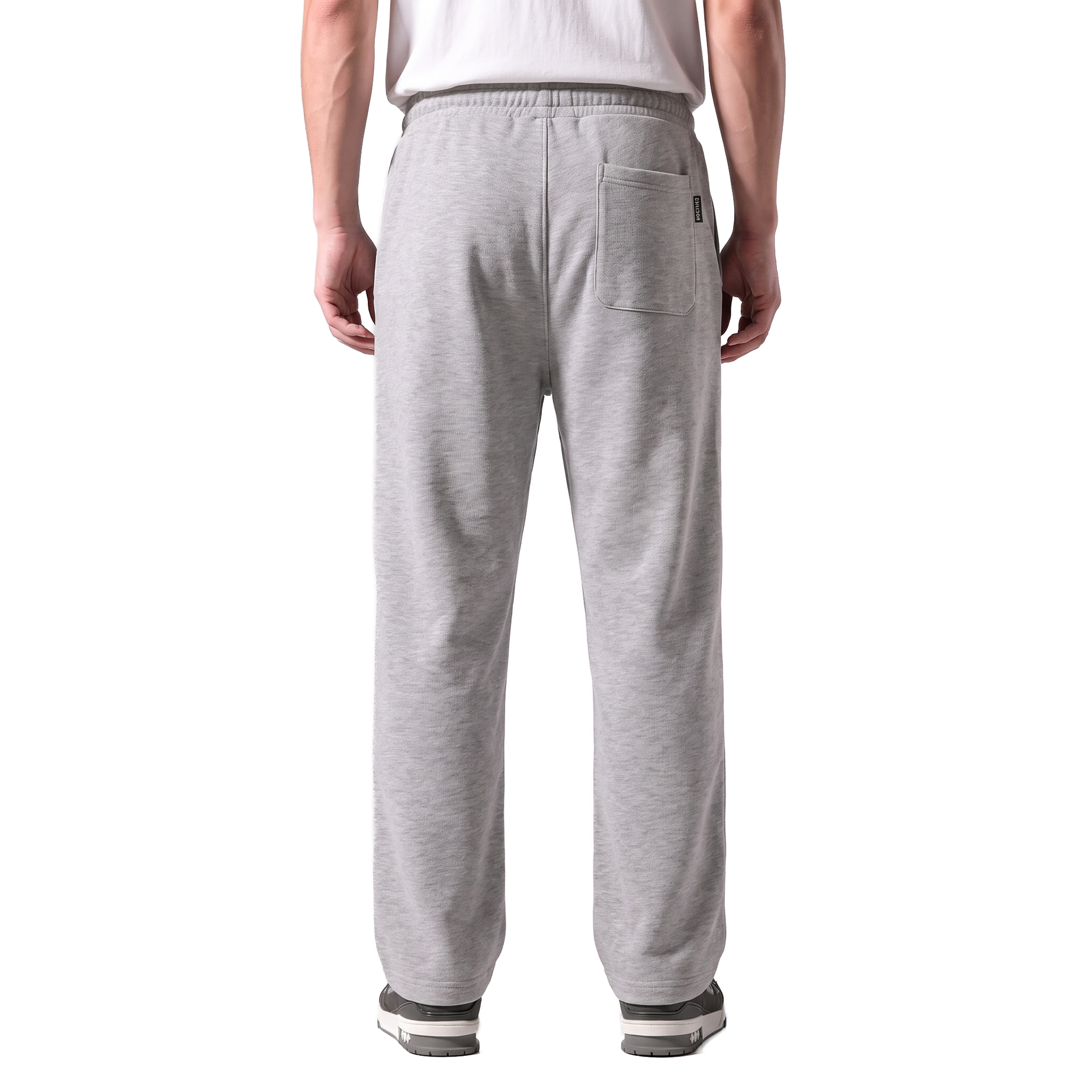 Clover ribbed interlock sweatpants with welt pockets