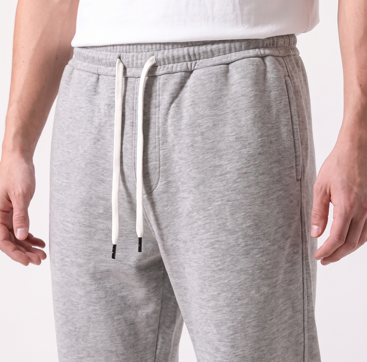 Clover ribbed interlock joggers with a utility pocket