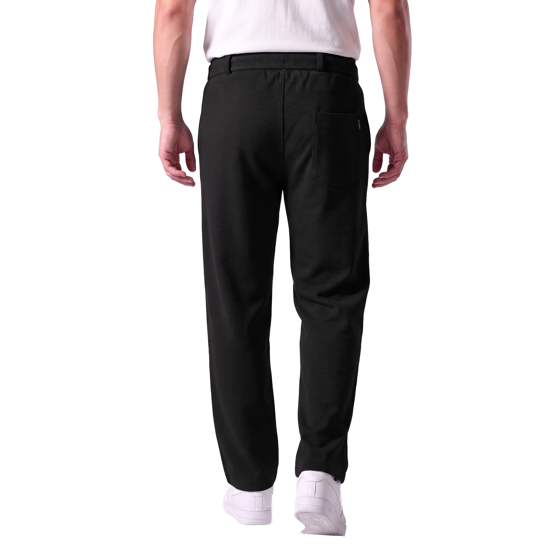 Clover ribbed interlock  joggers with waistband