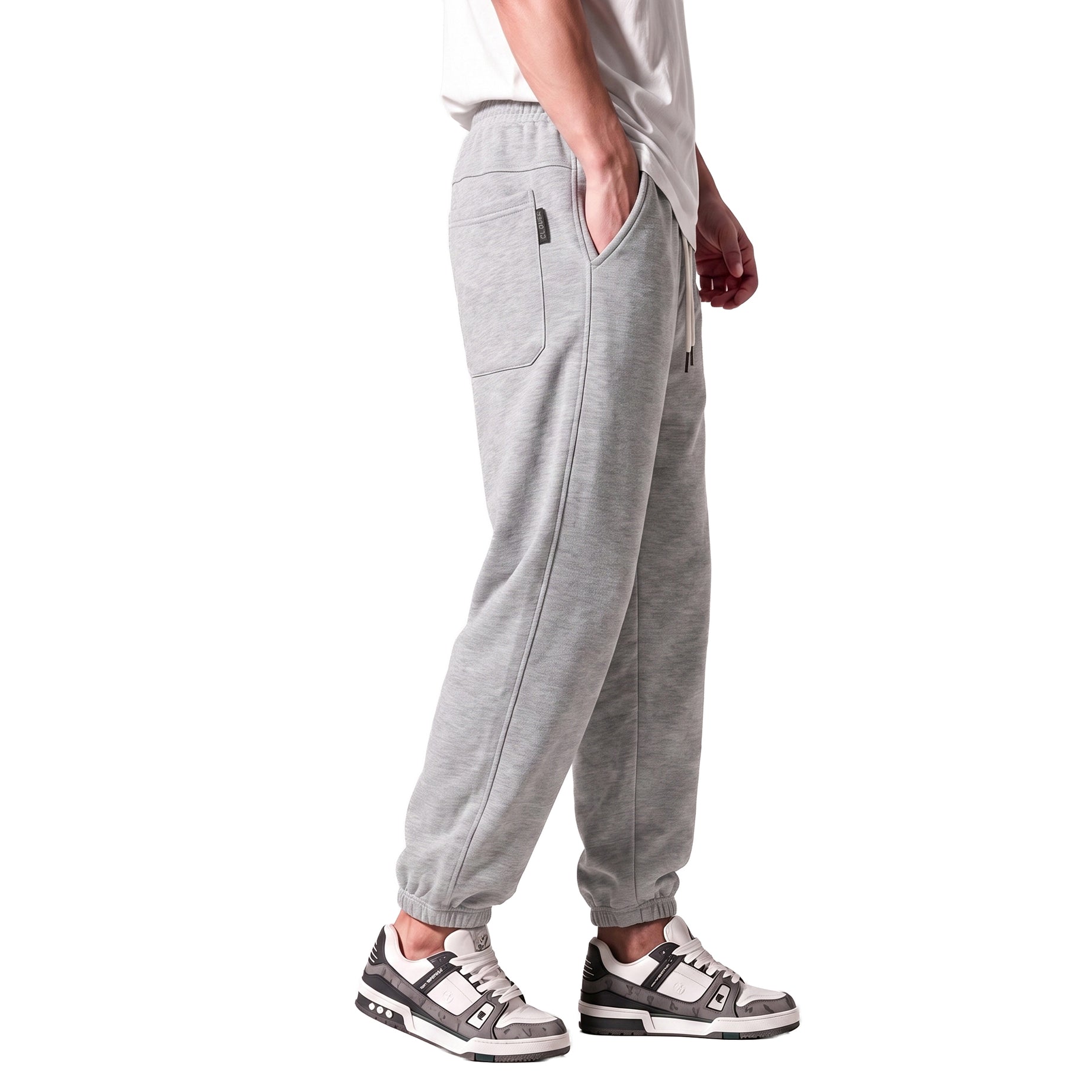 Embroidered cotton Clover harem pants CLV