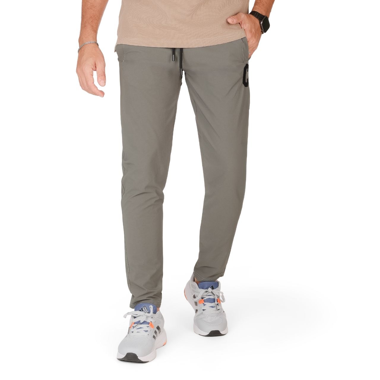 Soft nylon embroidered trousers ( C )