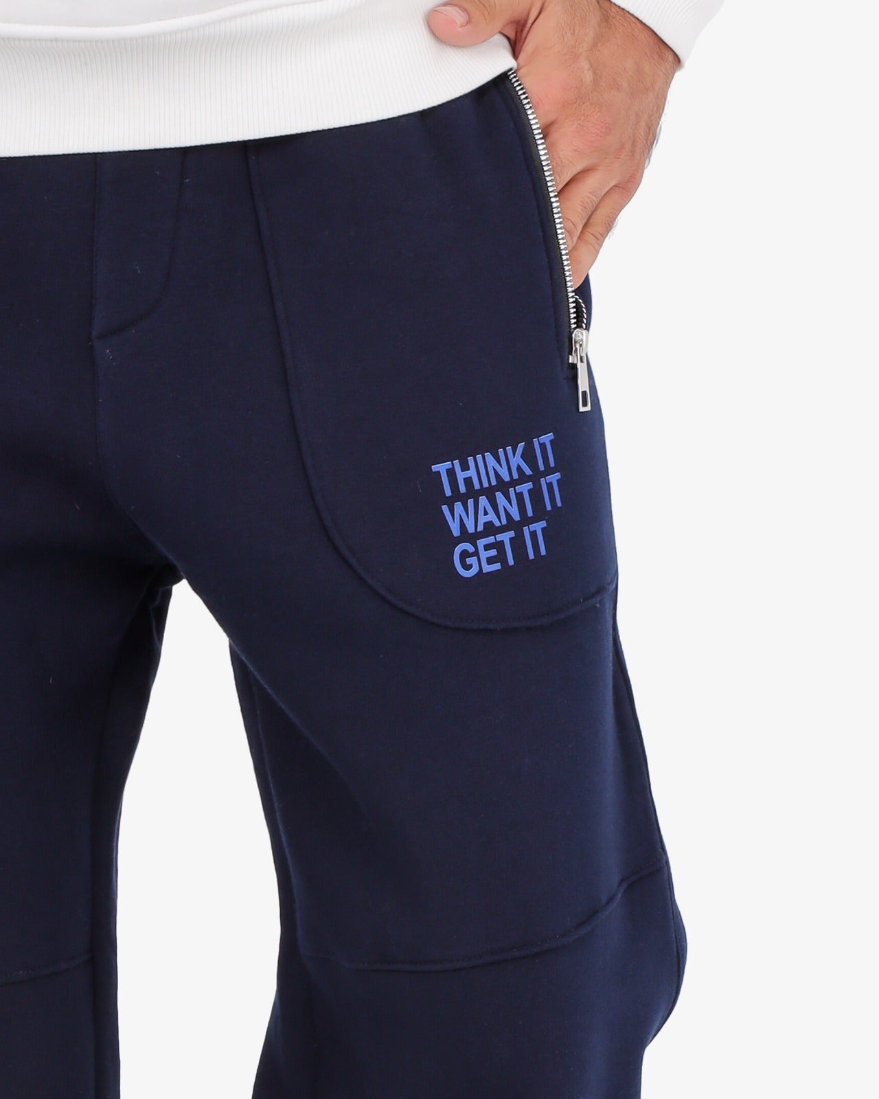 CLOVER Milton Sponge Cotton Wide-Leg pants  – Printed Design blue