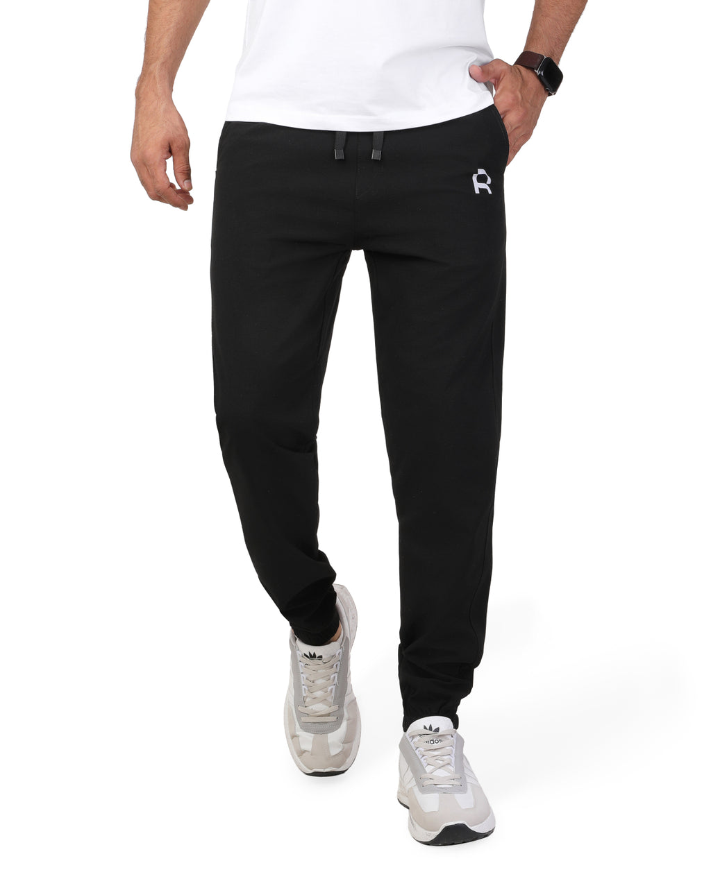Soft Sweatpants Black printed