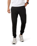 Clover Cotton Sweatpants black
