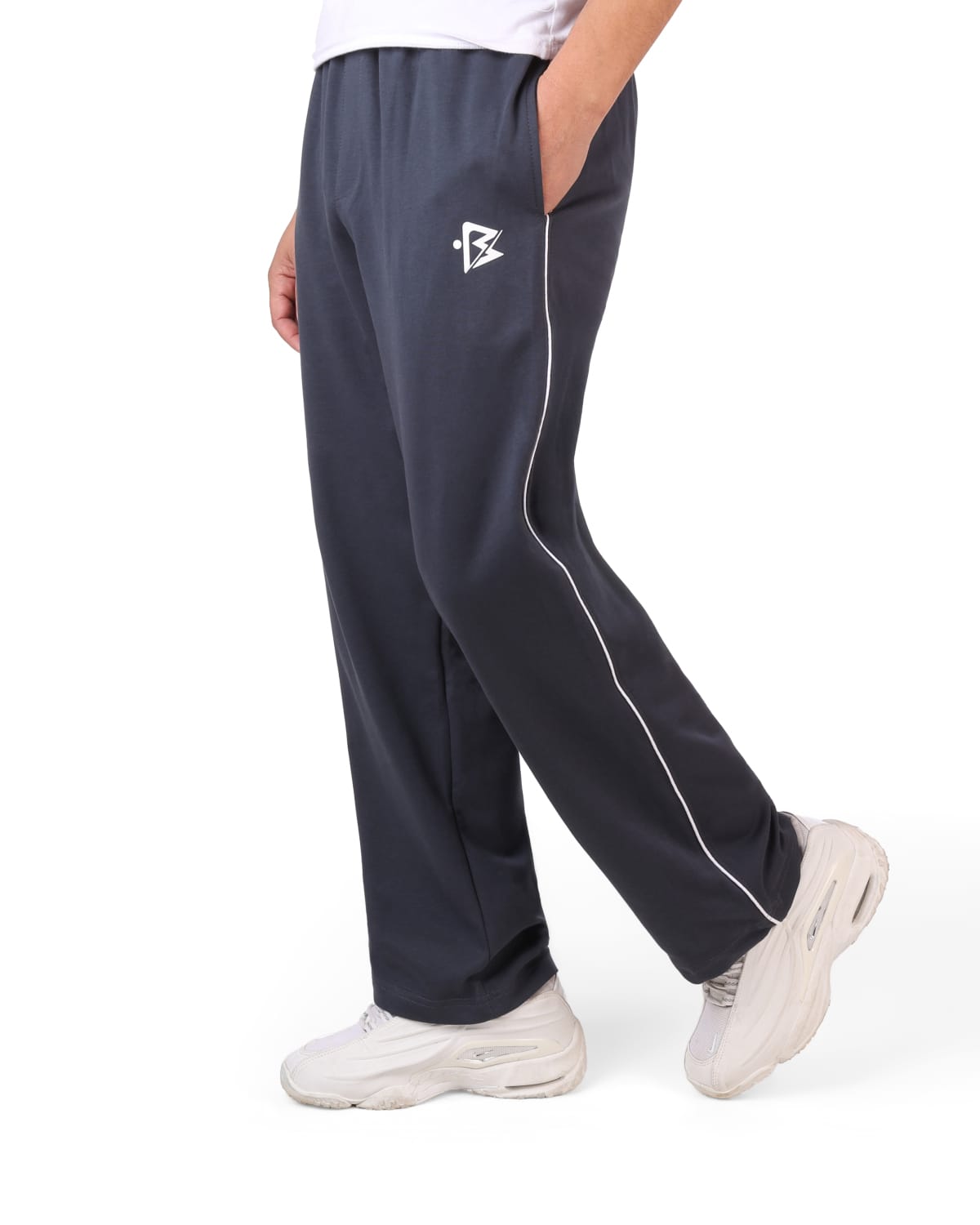 Interlock Wide-Leg Shalwar Pants(gray)