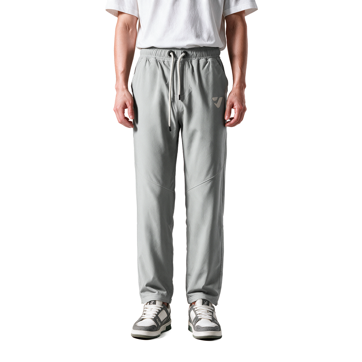 Clover Soft joggers featuring a rubber print and a cut-and-sew design
