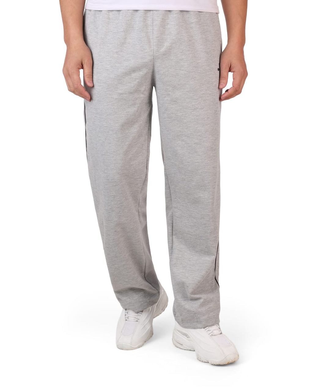 Interlock Wide-Leg Shalwar Pants(light gray)