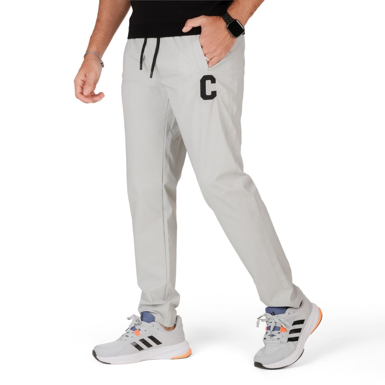 Soft nylon embroidered trousers ( C )