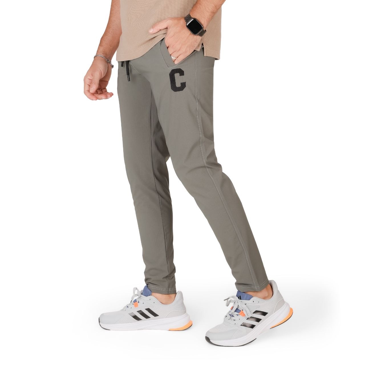 Soft nylon embroidered trousers ( C )