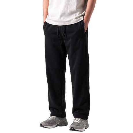 Clover wide-leg cotton terry cloth trousers with embroidery