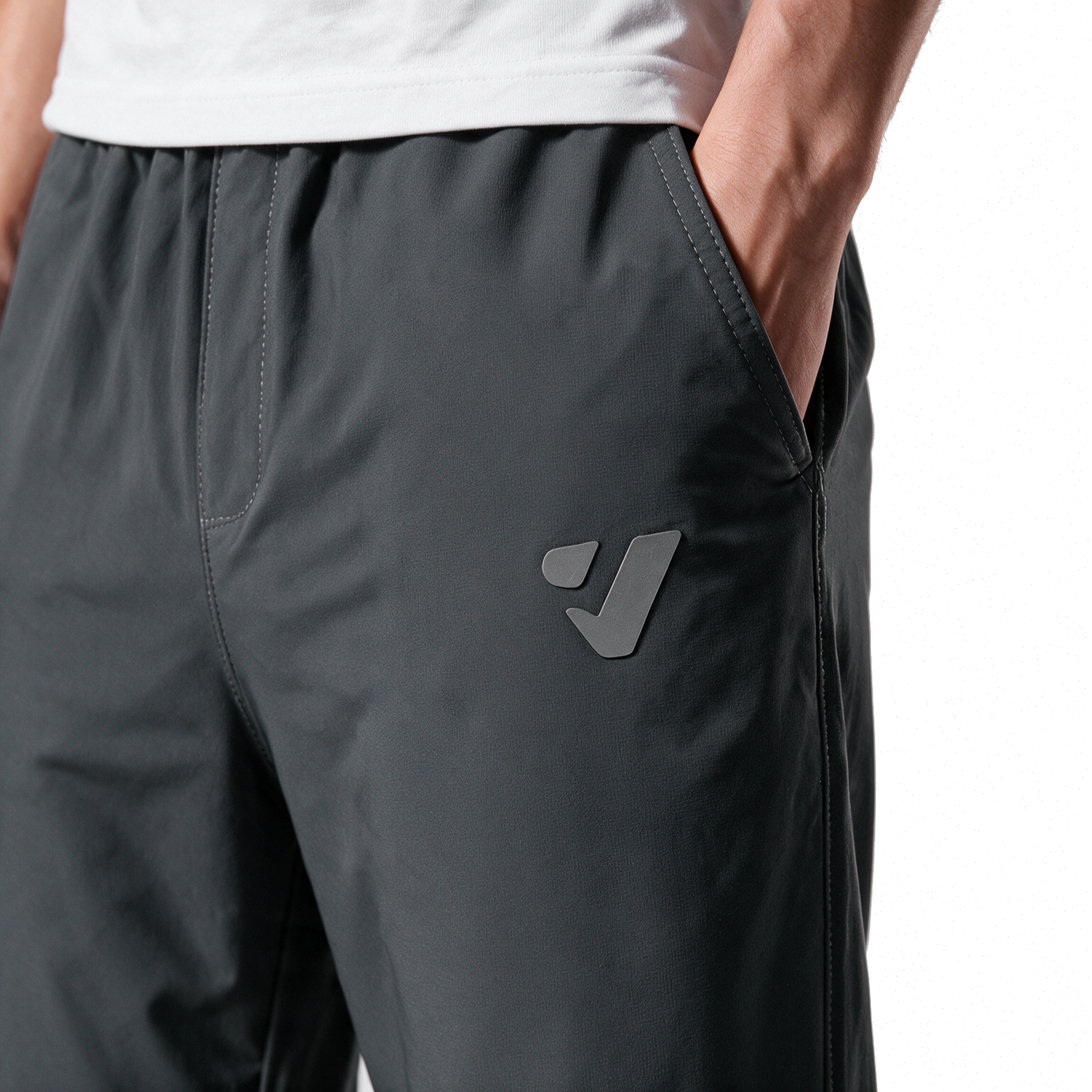 Clover Soft joggers featuring a rubber print and a cut-and-sew design