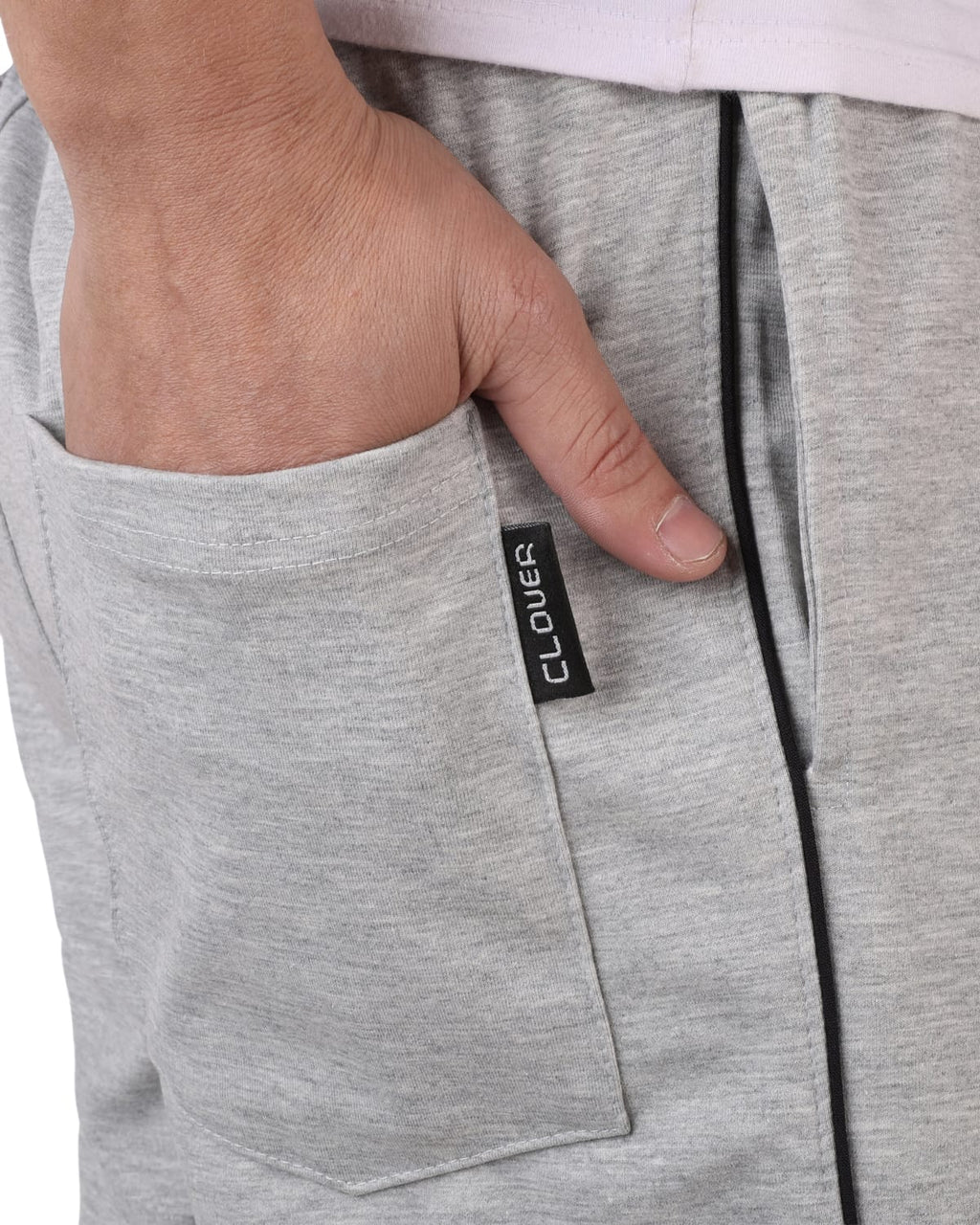 Interlock Wide-Leg Shalwar Pants(light gray)