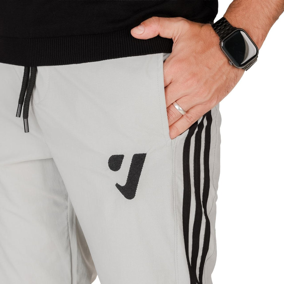 Soft nylon embroidered trousers ( LOGO )