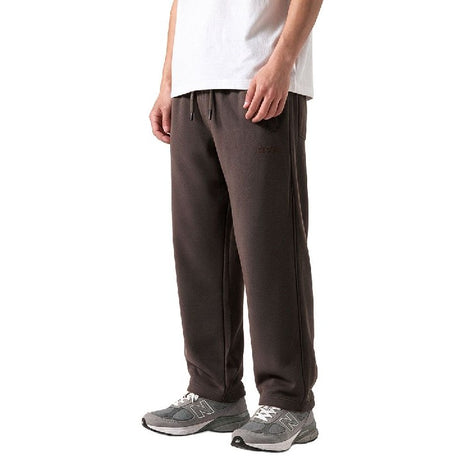 Clover wide-leg cotton terry cloth trousers with embroidery