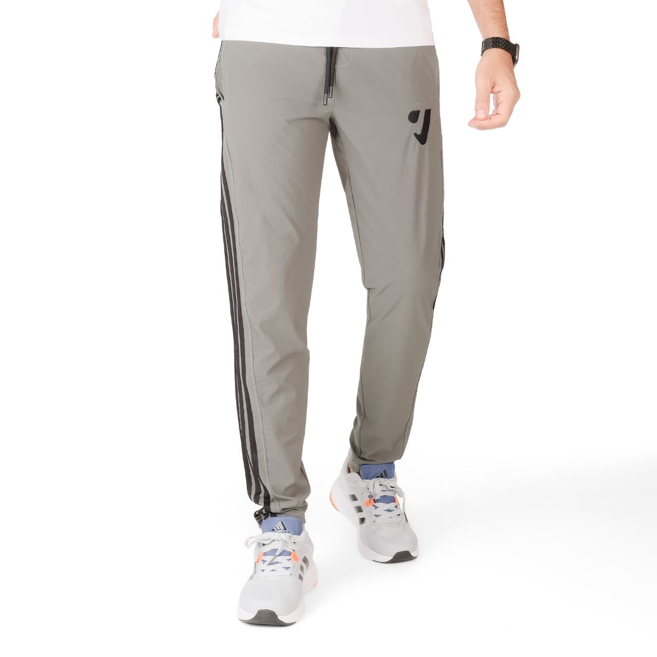 Soft nylon embroidered trousers ( LOGO )
