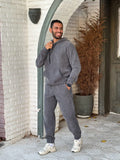 CLOVER Casual Hoodie Tracksuit (dark Grey)