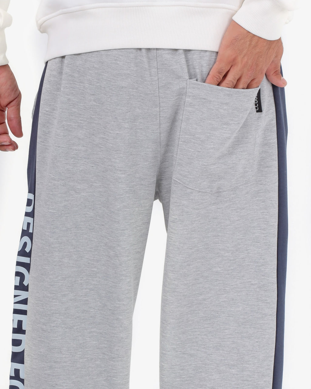 CLOVER Interlock Wide-Leg Joggers (DESIGNED FOR YOU) LIGHTGRAY