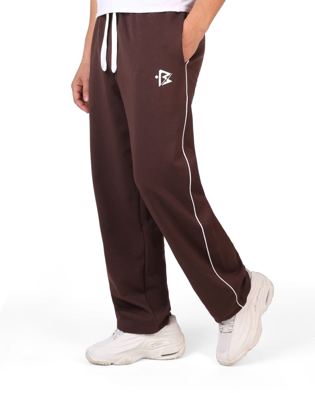 Interlock Wide-Leg Shalwar Pants(brown)