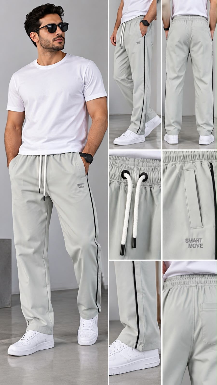 Soft embroidered trousers ( Smart Move )