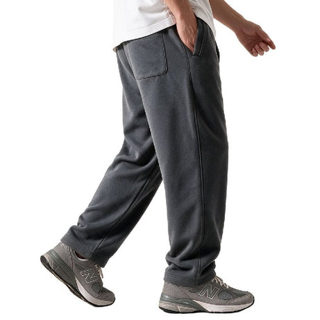 Clover wide-leg cotton terry cloth trousers with embroidery