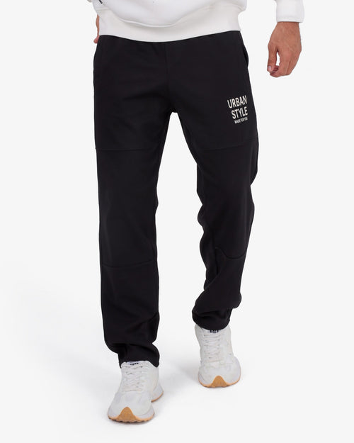 CLOVER Interlock Cotton pants – Premium Cut Panel Design BLACK