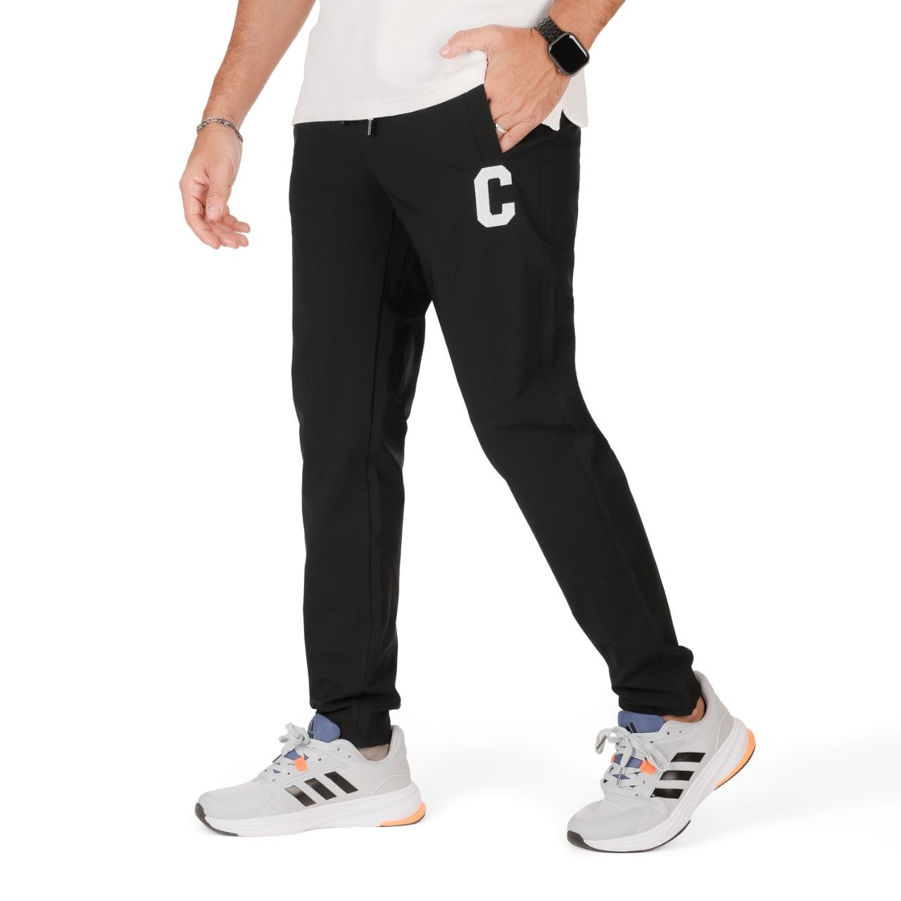 Soft nylon embroidered trousers ( C )