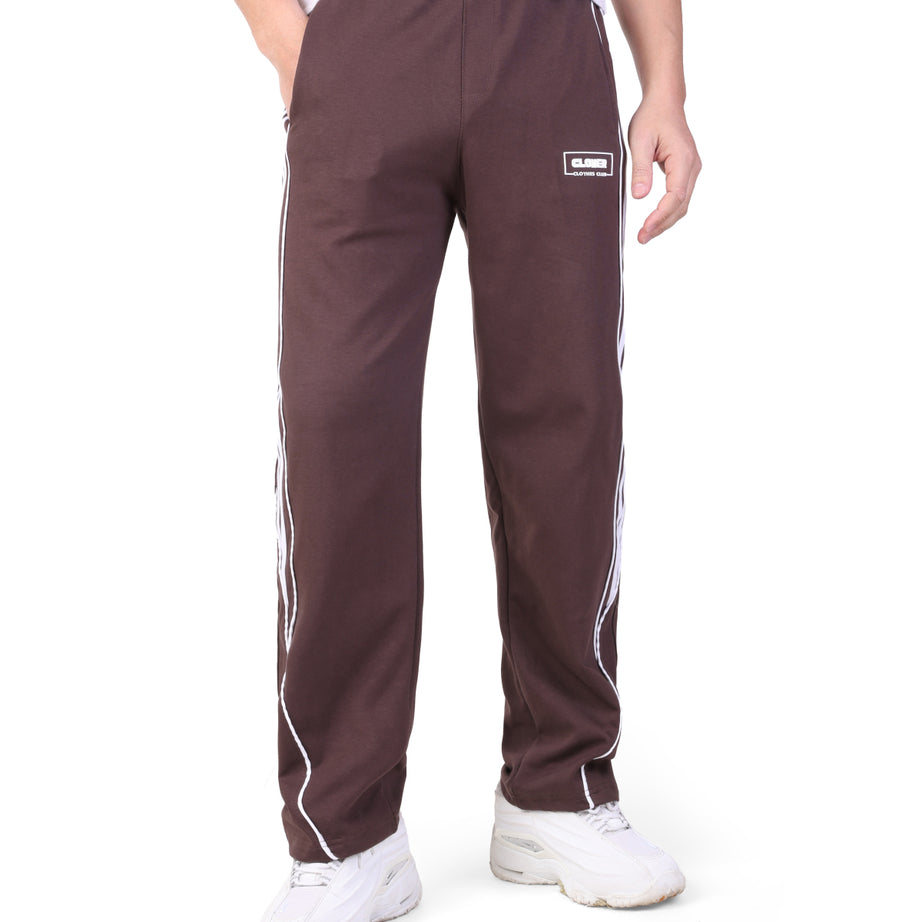 CLOVER Wide-Leg Interlock pants  (Rubber Printing)