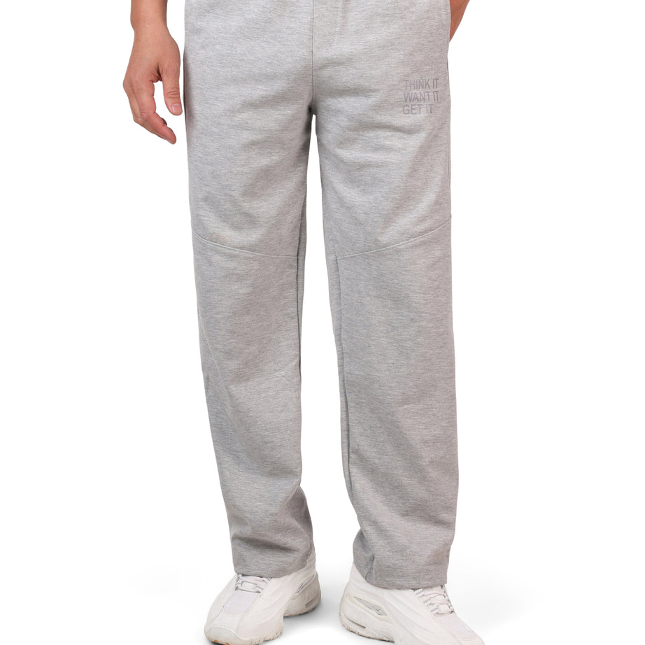 Wide-Leg Cotton Interlock Pants with DTF Print