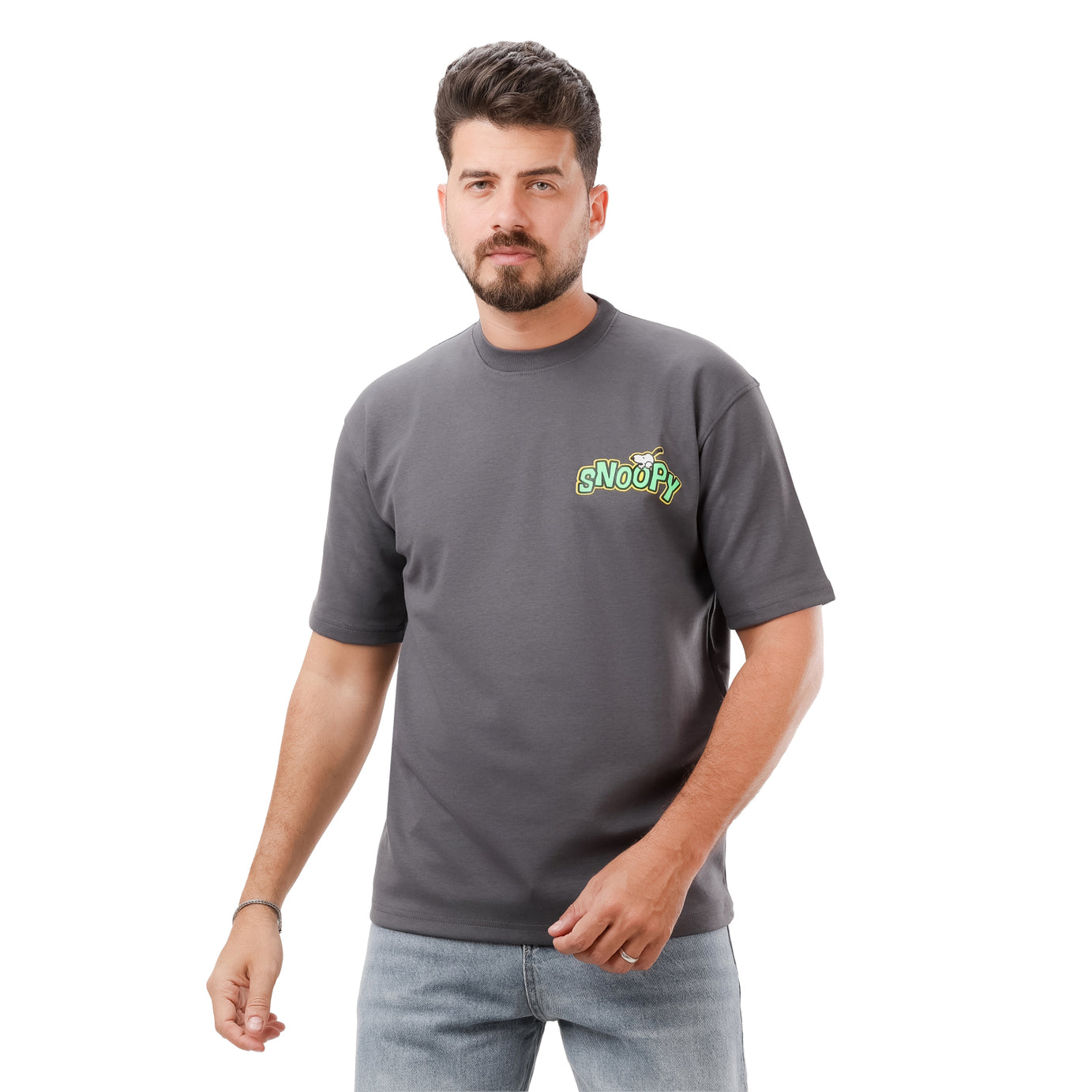 Clover Interlock T-shirt with Snoopy screen print