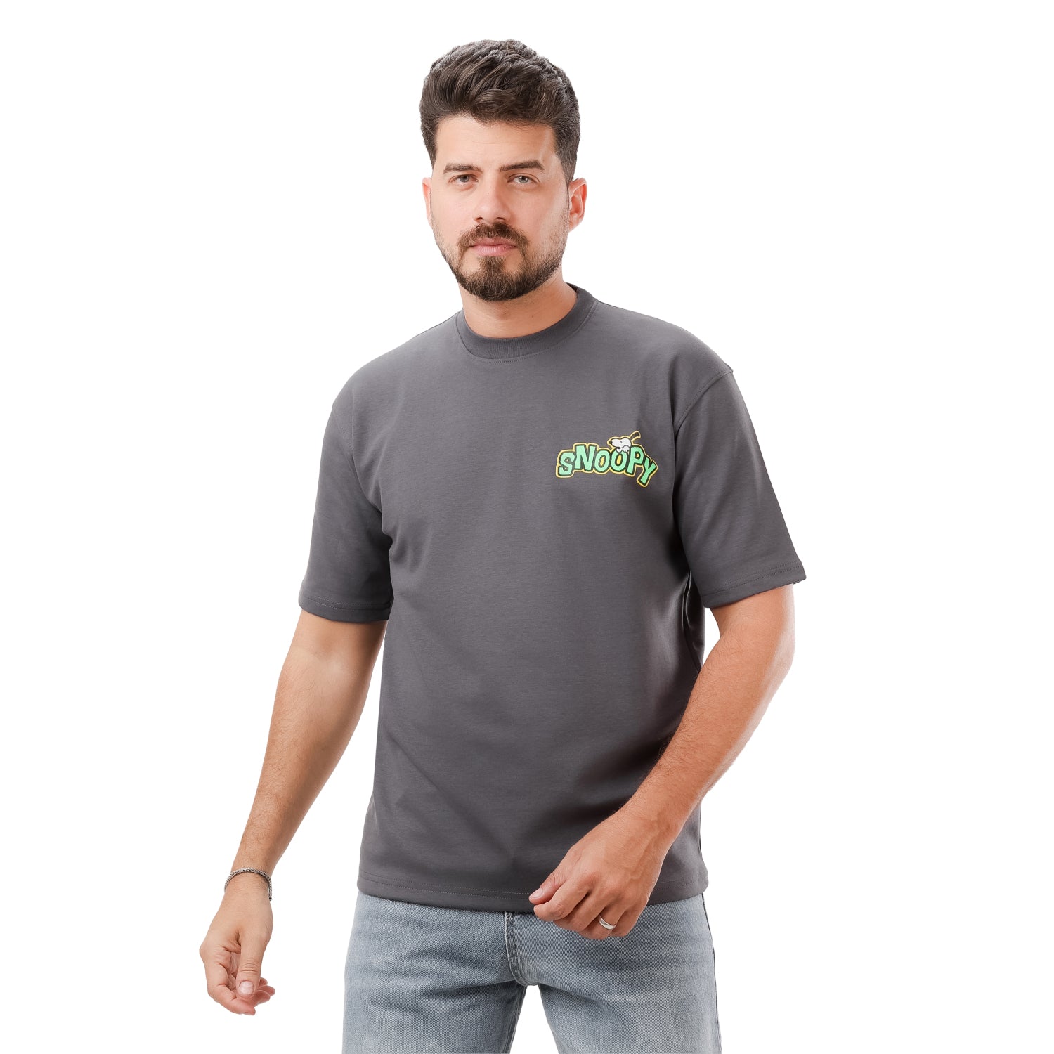 Clover Interlock T-shirt with Snoopy screen print