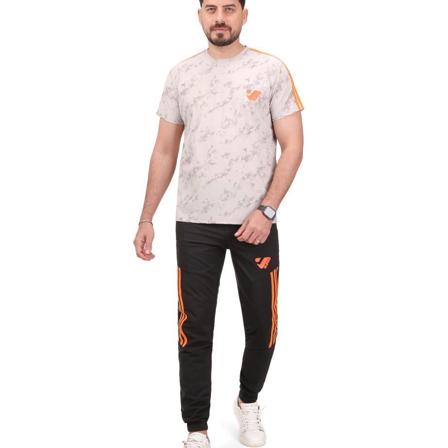 Round Clover sports tracksuit with straps