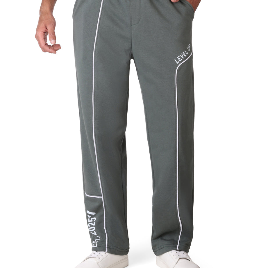 Wide-Leg Cotton  Pants CLOVER Level Up