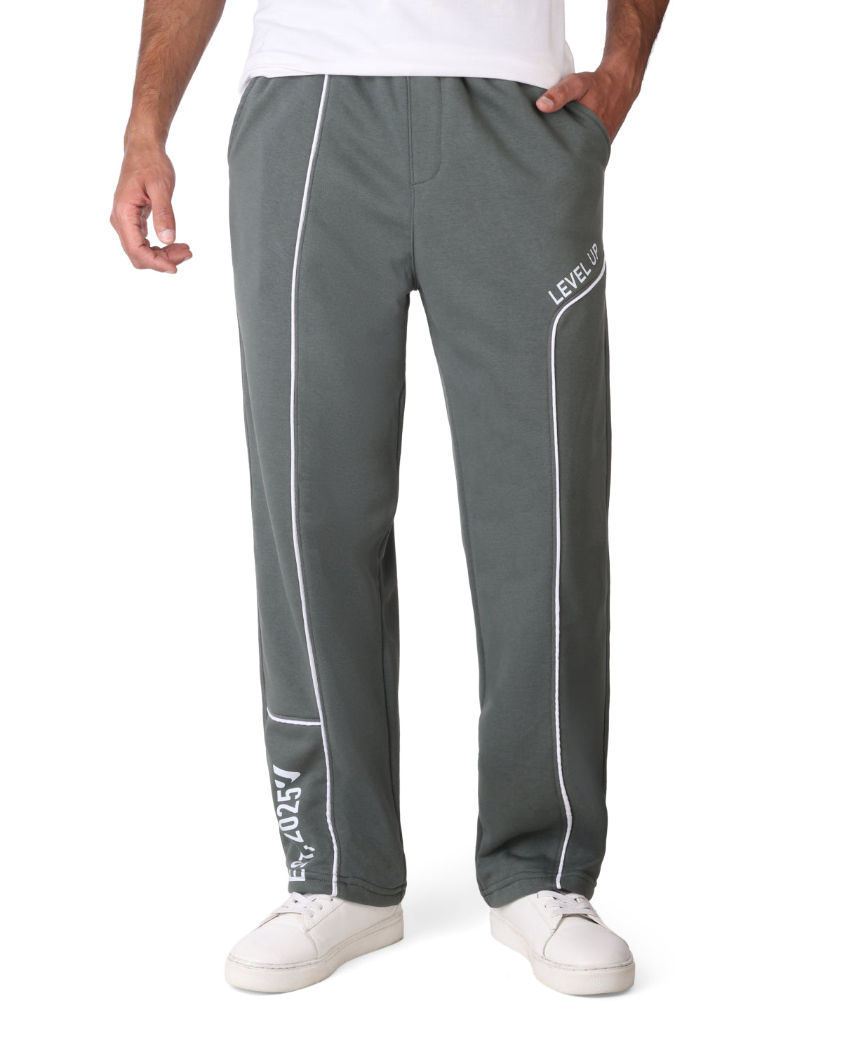Wide-Leg Cotton  Pants CLOVER Level Up
