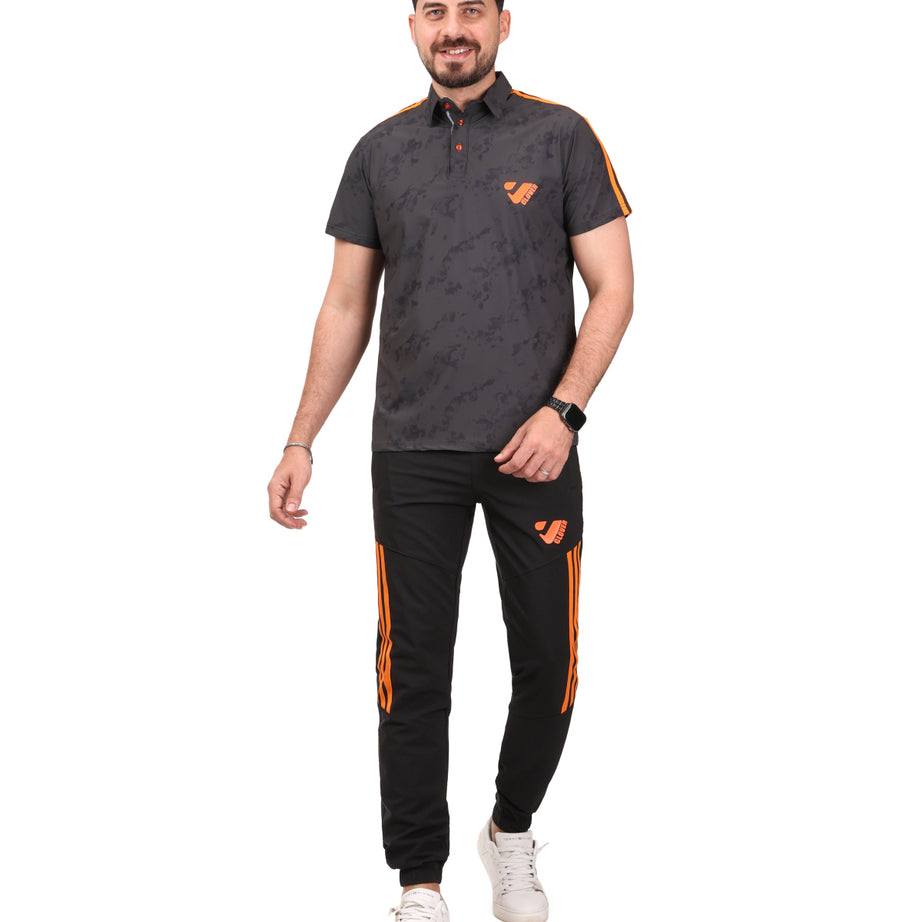 Polo Clover tracksuit with stripe