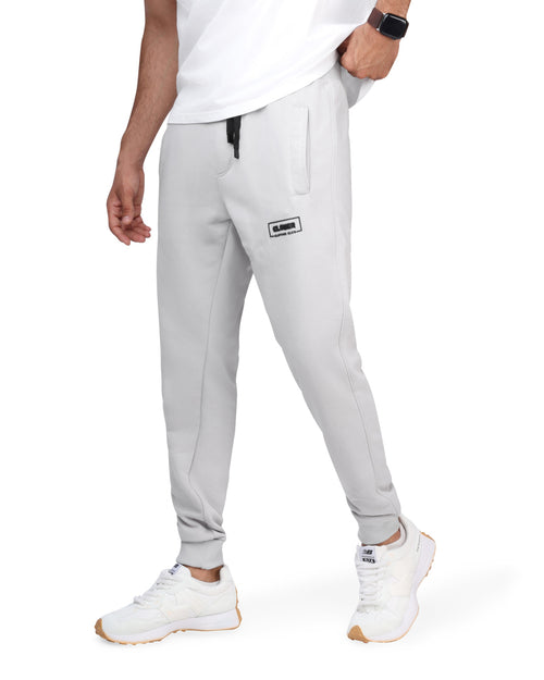 clover cotton SweatPants printed Light gray