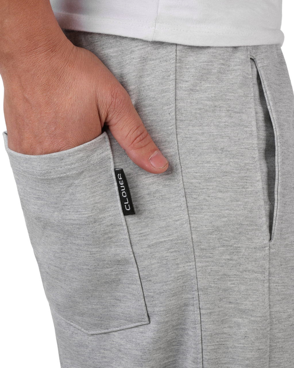 Wide-Leg Cotton Interlock Pants with DTF Print (lightgray)