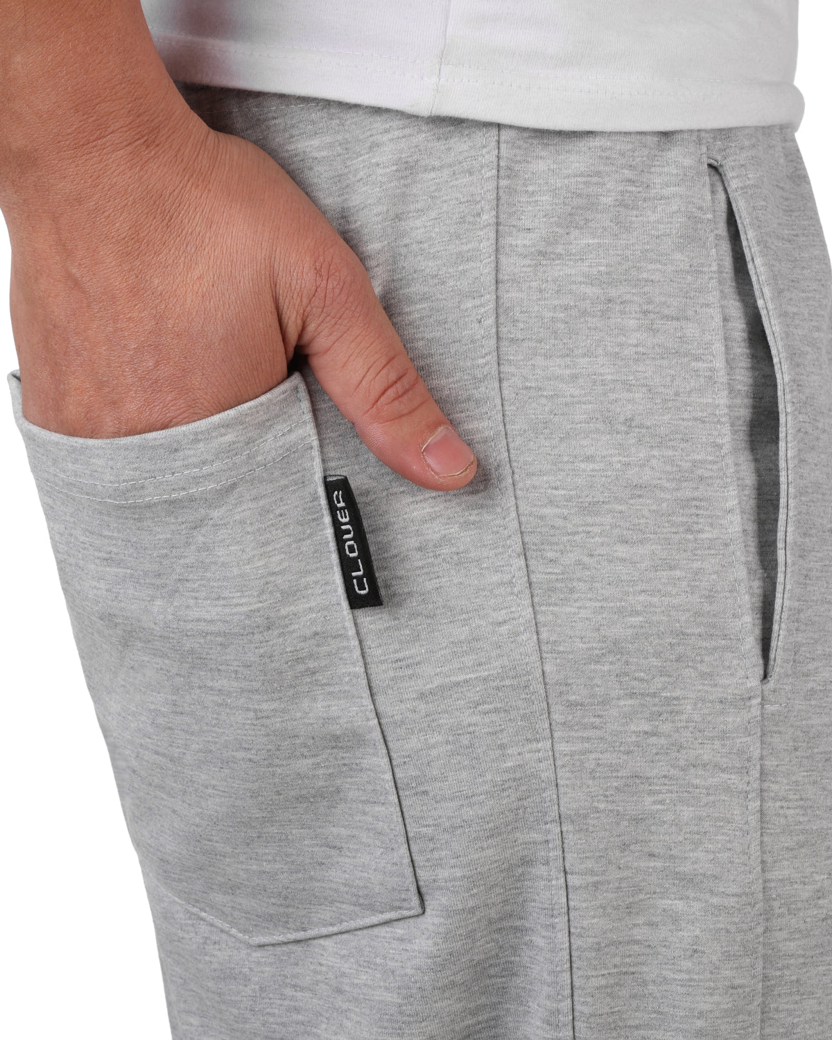 Wide-Leg Cotton Interlock Pants with DTF Print (lightgray)