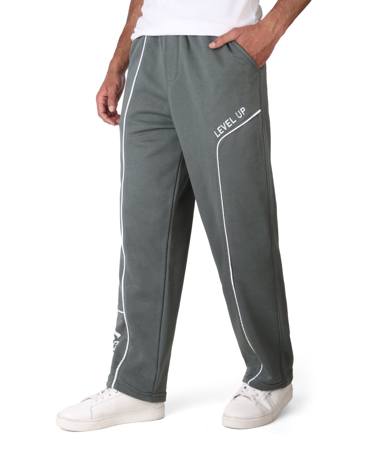 Wide-Leg Cotton  Pants CLOVER Level Up