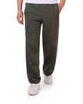 Wide-Leg Cotton Interlock Pants with DTF Print (olive)