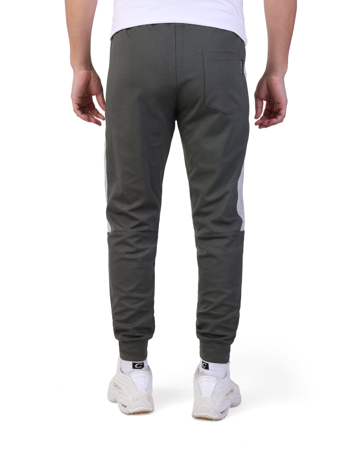 Clover Interlock Cuffed Pants – Rubber Logo Edition Olive