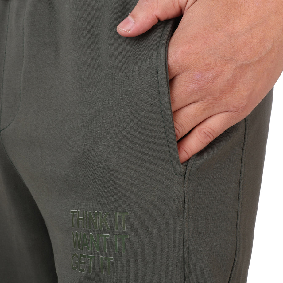 Wide-Leg Cotton Interlock Pants with DTF Print