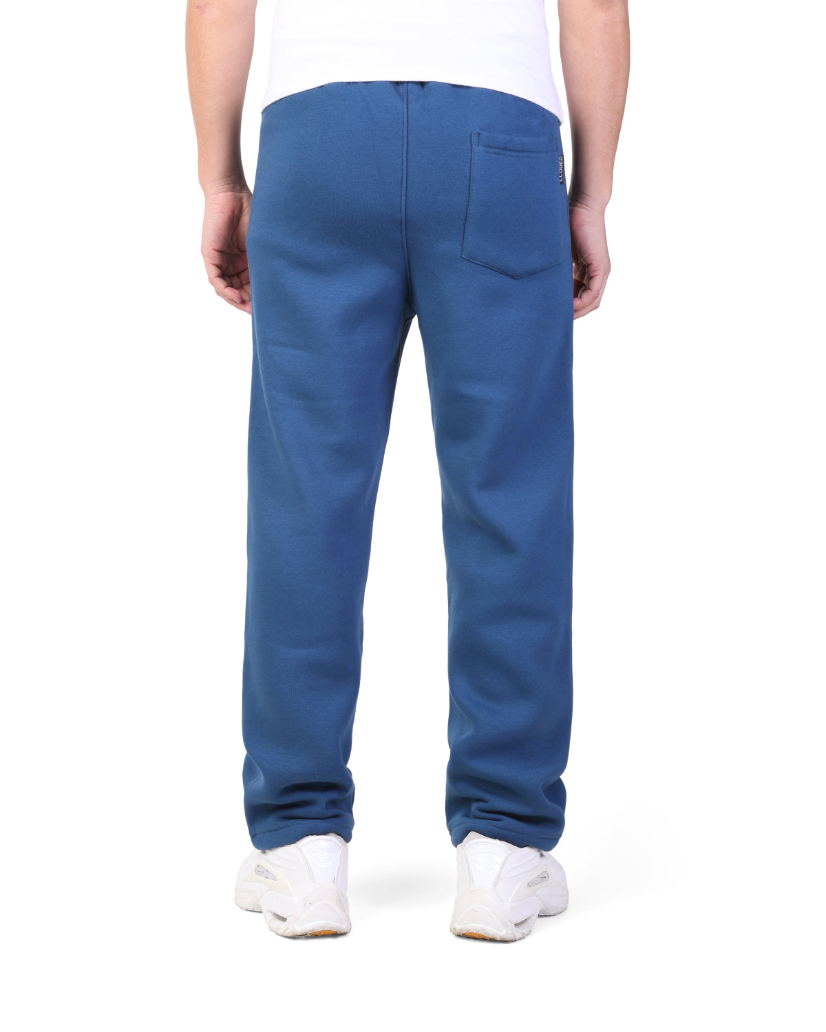 Rubber-logo sponge-texture joggers clover