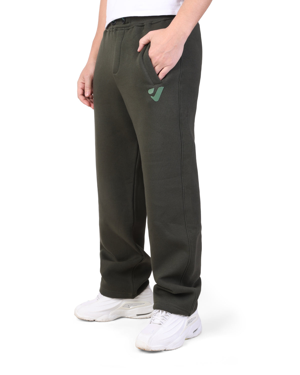 CLOVER Milton Sponge Cotton Rubber Logo Olive