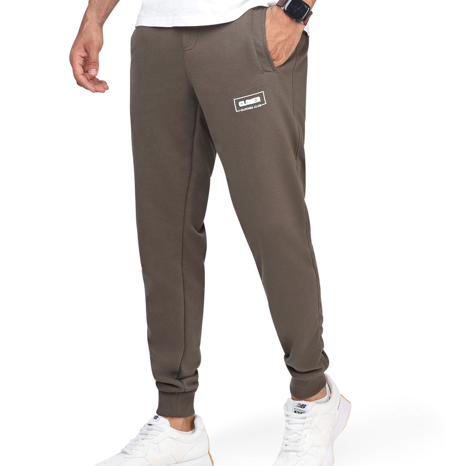 clover cotton SweatPants printed black