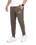 clover cotton SweatPants printed Brown (oversize)