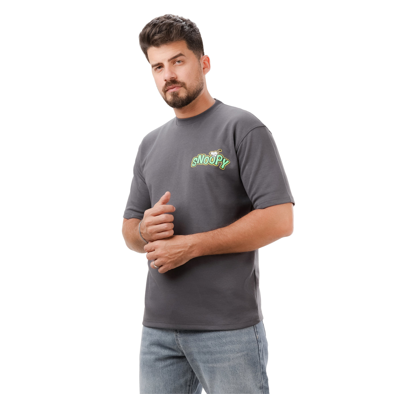 Clover Interlock T-shirt with Snoopy screen print